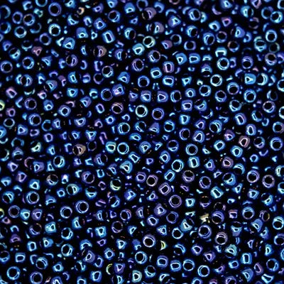 088 - 5g of Size 15/0 Toho charlottes in Metallic Cosmos