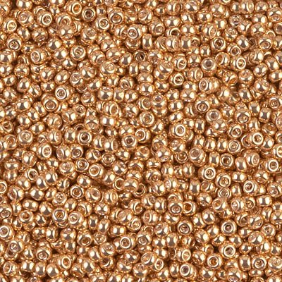 1052 - 50g Size 11/0 Miyuki seed beads in Galvanised Gold