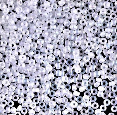 0131FR - 10g Size 11/0 Miyuki seed beads in Matt Crystal AB