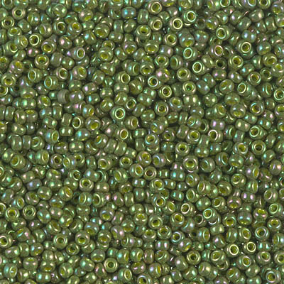 1897 - 10g Size 11/0 Miyuki seed beads in Golden Olive Lustre