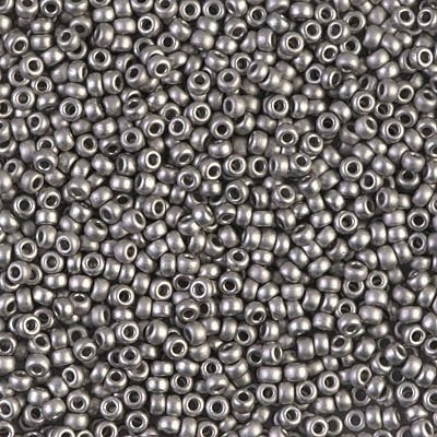 0194F - 2g Size 11/0 Miyuki seed beads in Matt Palladium plated