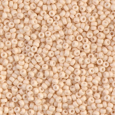 2022 - 10g Size 11/0 Miyuki seed beads in Matt Opaque Antique Beige