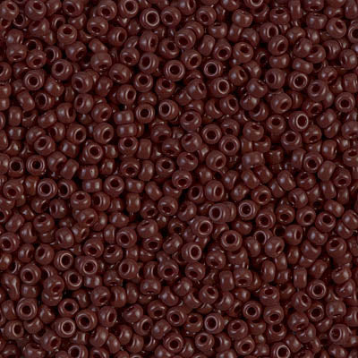 0409 - 10g Size 11/0 Miyuki seed beads in Opaque Chocolate