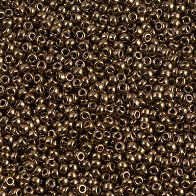 0457 - 10g Size 11/0 Miyuki seed beads in Metallic Dark Bronze