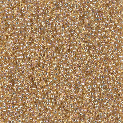 1003 - 5g Size 15/0 Miyuki seed beads in Silver lined Gold AB