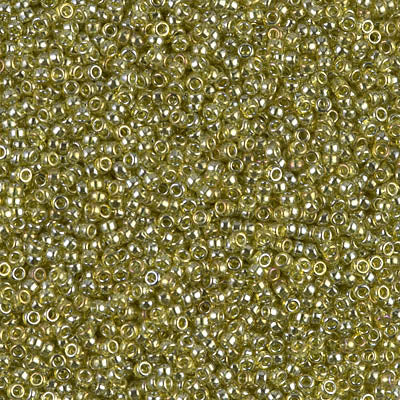 1889 - 25g Size 15/0 Miyuki seed beads in Olive Gold Lustre
