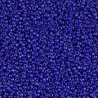 1945 - 5g Size 15/0 Miyuki seed beads in Opaque Cobalt Lustre