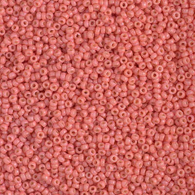 4464 - 5g Size 15/0 Miyuki seed beads in Duracoat Opaque Light Watermelon