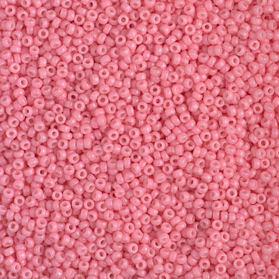 4465 - 25g Size 15/0 Miyuki seed beads in Duracoat Opaque Guava