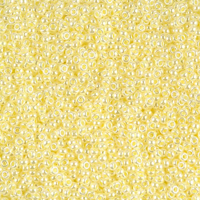 0514 - 10g Size 11/0 Miyuki seed beads in Light Yellow Ceylon