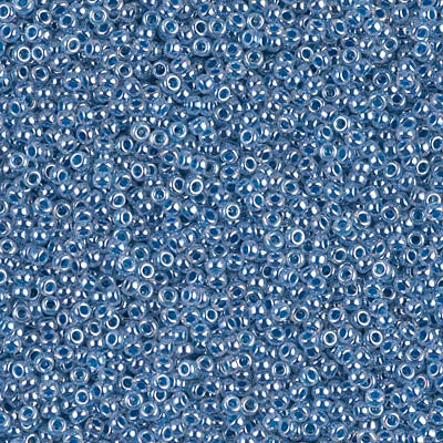 0545 - 25g Size 15/0 Miyuki seed beads in Dark Sky Blue Ceylon