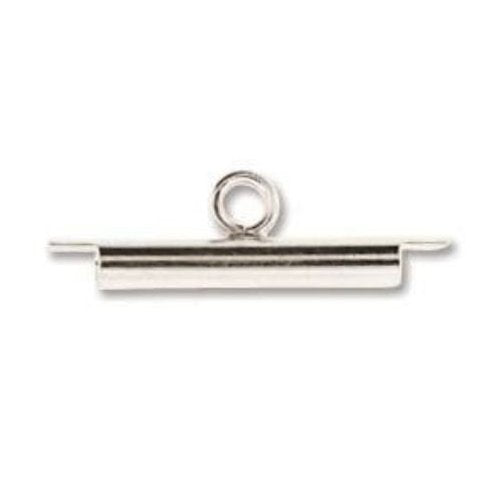 Miyuki Slide tube in Silver - 15mm