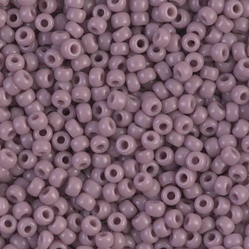 0410 - 10g Size 8/0 Miyuki seed beads in Opaque Mauve