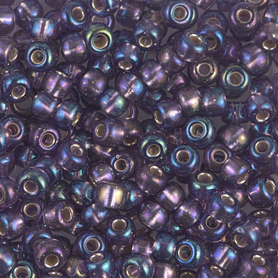 1024 - 50g Size 6/0 Miyuki seed beads in Silver lined Amethyst AB