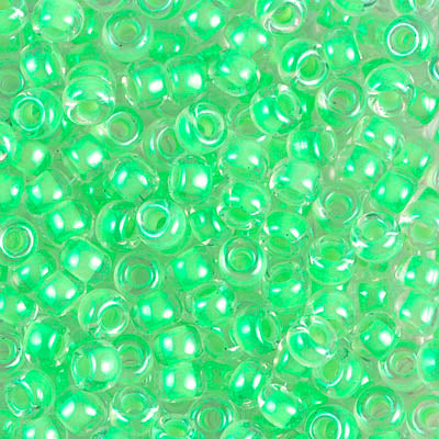 1120 - 10g Size 6/0 Miyuki seed beads in Luminous Mint Green