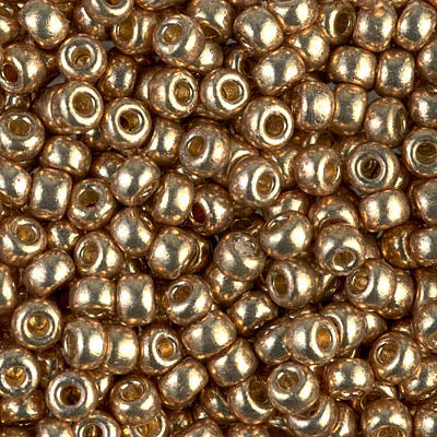 4204 - 10g Size 6/0 Miyuki seed beads in Duracoat Galvanised Champagne