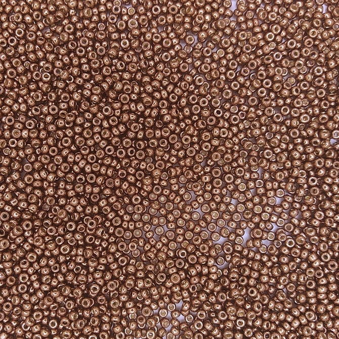 4213 - 50g Size 11/0 Miyuki seed beads in Duracoat Galvanised Dark Mauve