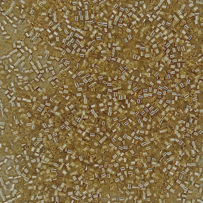 DBS0042 - 2.5g Size 15/0 delicas in Silver lined Gold