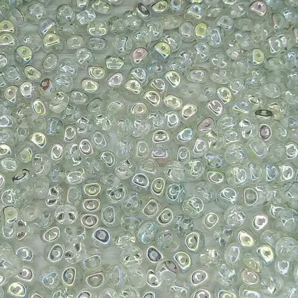 5g x 5mm Es-o beads in Green Rainbow