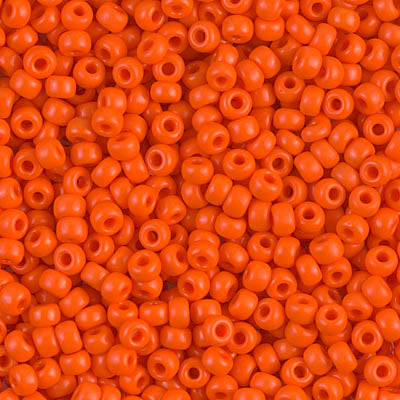 0406 - 10g Size 8/0 Miyuki seed beads in Opaque Orange