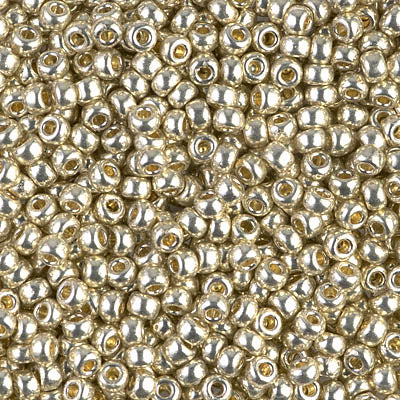 4201 - 10g Size 6/0 Miyuki seed beads in Duracoat Galvanised Silver