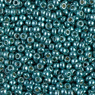 4217 - 10g Size 8/0 Miyuki seed beads in Duracoat Galvanised Dark Sea Foam