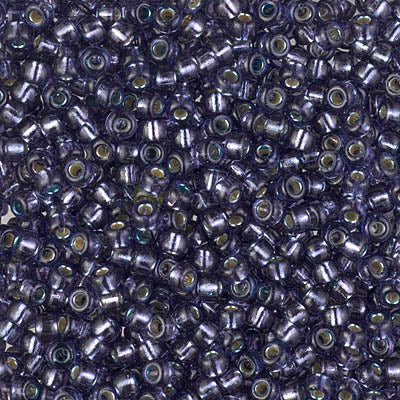 4276 - 10g Size 8/0 Miyuki seed beads in Duracoat Silver lined Prussian Blue