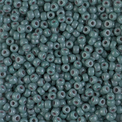 4481 - 10g Size 8/0 Miyuki seed beads in Duracoat Opaque Eucalyptus