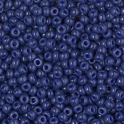 4493 - 10g Size 8/0 Miyuki seed beads in Duracoat Opaque Navy Blue