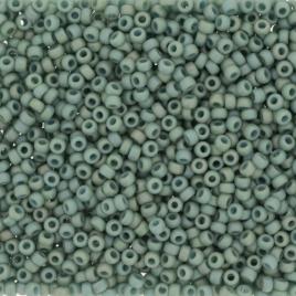 4701 - 10g Size 8/0 Miyuki seed beads in Frost Opaque Glaze Rainbow Celadon