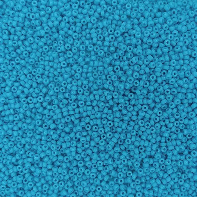 4478 - 10g Size 11/0 Miyuki seed beads in Duracoat Opaque Nile Blue