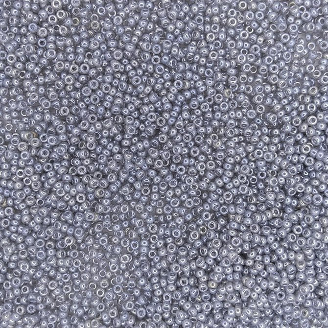 0368 - 10g Size 11/0 Miyuki seed beads in Silver Grey Lustre