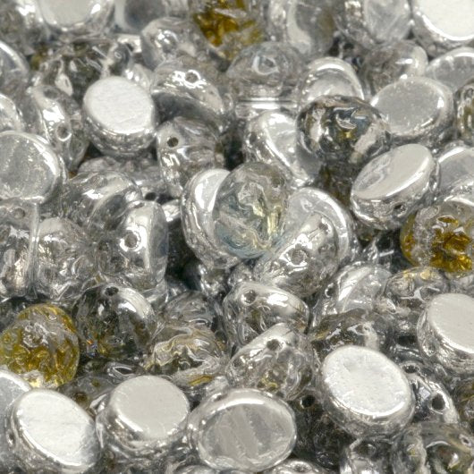 15 x oval Baroque Cabochons in Backlit Menthol (6x8mm)