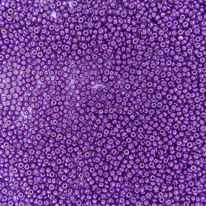 5108 - 10g Size 11/0 Miyuki seed beads in Duracoat Galvanised Purple Orchid