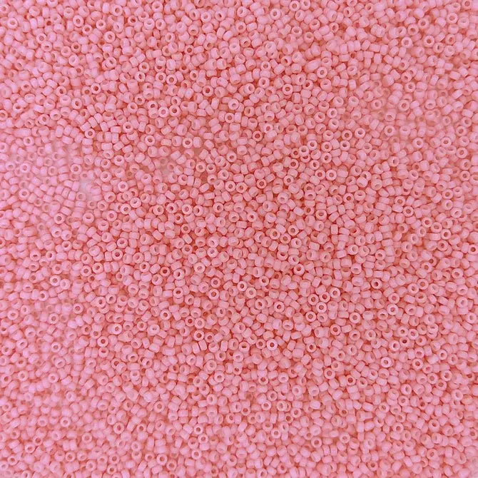 4466 - 5g Size 15/0 Miyuki seed beads in Duracoat Opaque Light Carnation