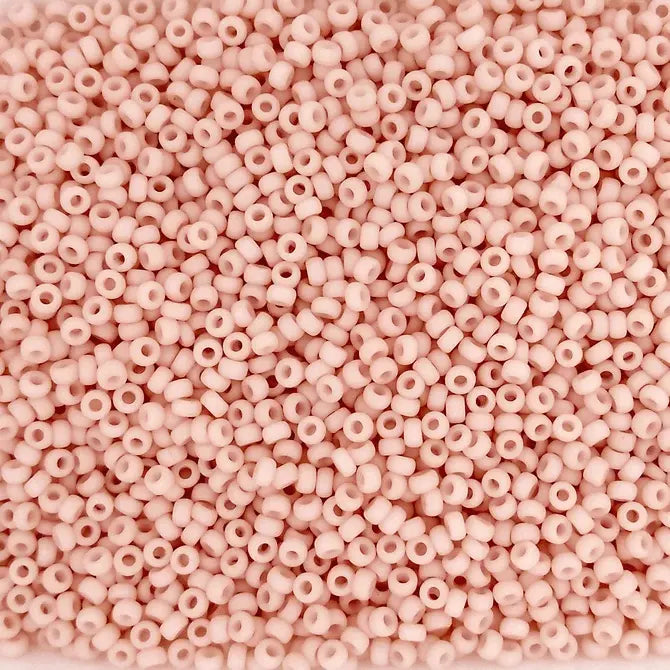 2036 - 10g Size 11/0 Miyuki seed beads in Matt Opaque Tea Rose