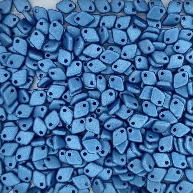 5g Dragon Scale beads in Metallic Sea Blue