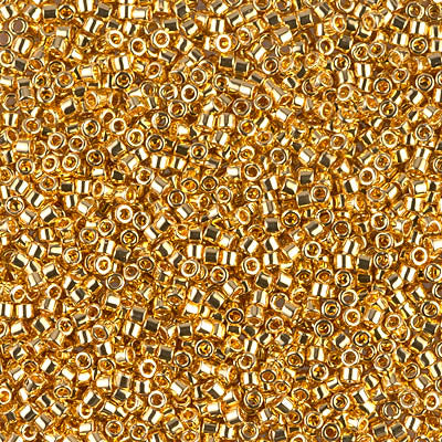DB0031 - 1g Size 11/0 delicas in 24kt Gold plated