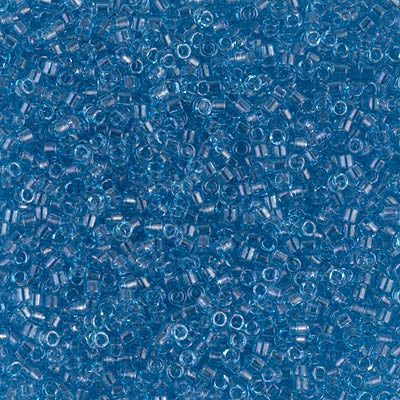 DB0113 - 1g Size 11/0 delicas in Transparent Blue Lustre