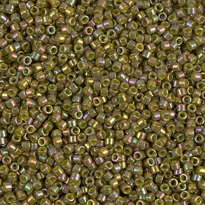 DB0133 - 1g Size 11/0 delicas in Opaque Olive Golden Lustre