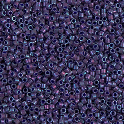 DB0135 - 5g Size 11/0 delicas in Opaque Eggplant Lustre