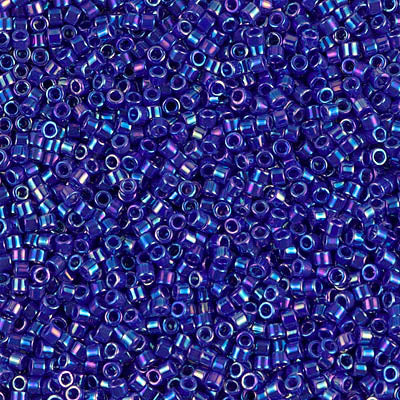 DB0165 - 25g Size 11/0 delicas in Opaque Cobalt AB