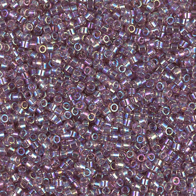 DB0173 - 1g Size 11/0 delicas in Transparent Smoky Amethyst AB