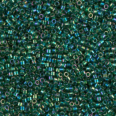 DB0175 - 1g Size 11/0 delicas in Transparent Emerald AB