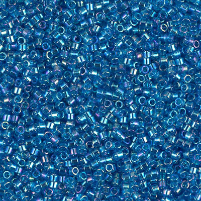 DB0177 - 1g Size 11/0 delicas in Transparent Aquamarine AB