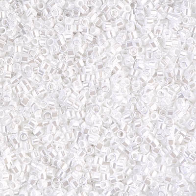 DB0201 - 1g Size 11/0 delicas in White Pearl Ceylon