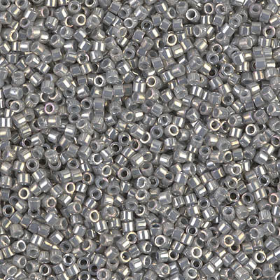 DB0251 - 5g Size 11/0 delicas in Galvanised Grey Lustre
