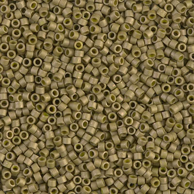 DB0371 - 1g Size 11/0 delicas in Matt Metallic Olive Gold
