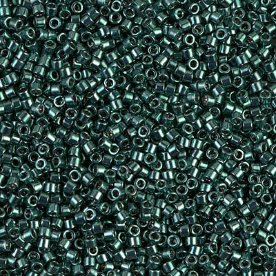DB0458 - 1g Size 11/0 delicas in Nickel Plated Dark Green