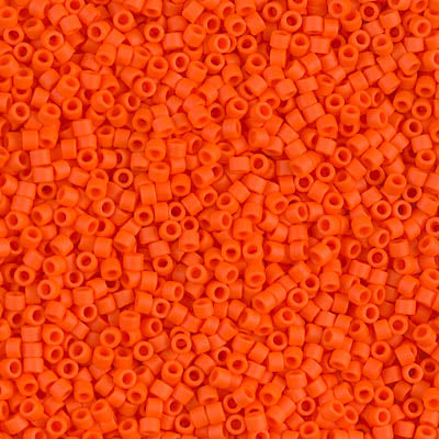 DB0752 - 1g Size 11/0 delicas in Matt Opaque Orange